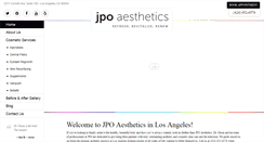 Desktop Screenshot of jpoaesthetics.com